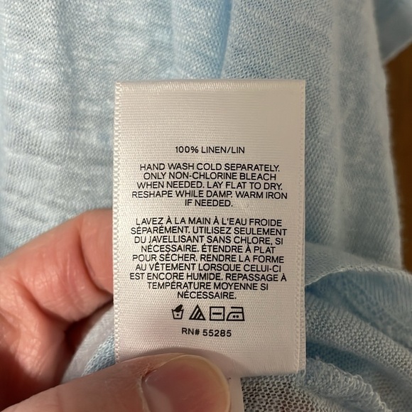 Express size XL baby blue crop top - Picture 4 of 6